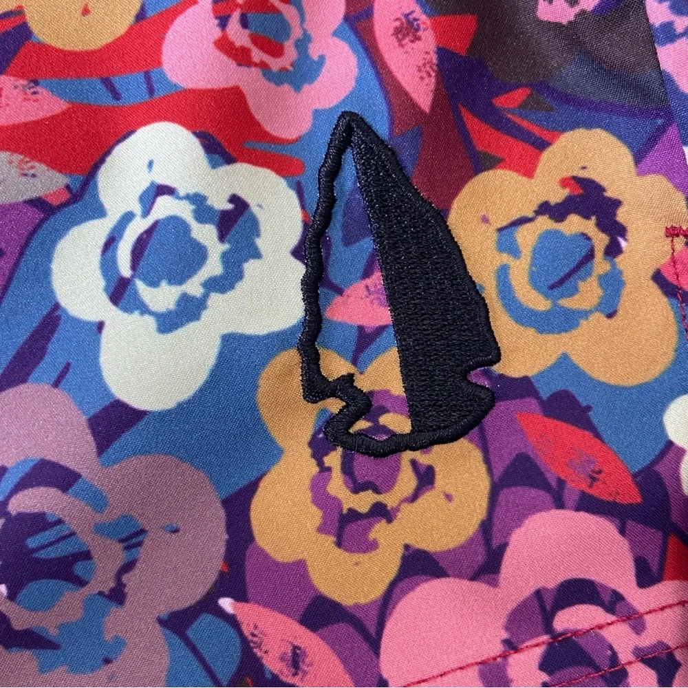 TACHUNTFISH Men’s Athletic Shorts Multi Color Floral Size Large